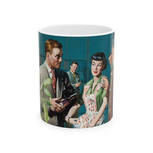 Female Conspiracy, The Saturday Evening Post magazine story illustration - White Coffee Mug-11oz-Go Mug Yourself