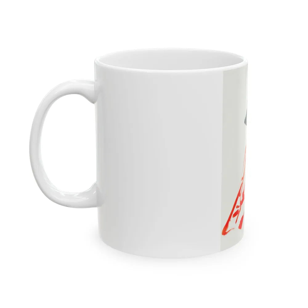 Fashion illustration (4) - White Coffee Mug-Go Mug Yourself