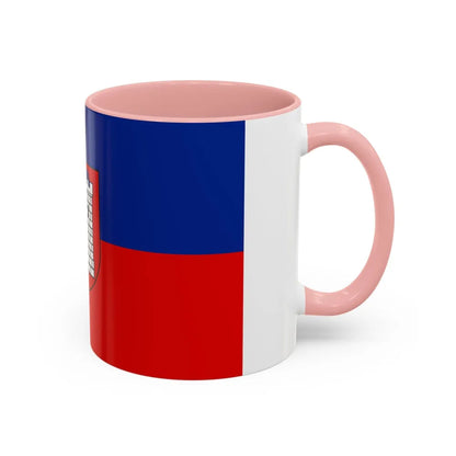 Flag of Gliwice Poland - Accent Coffee Mug-Go Mug Yourself