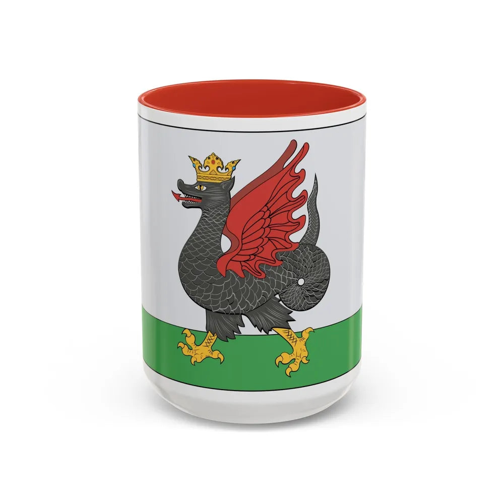 Flag of Kazan Russia - Accent Coffee Mug-15oz-Red-Go Mug Yourself