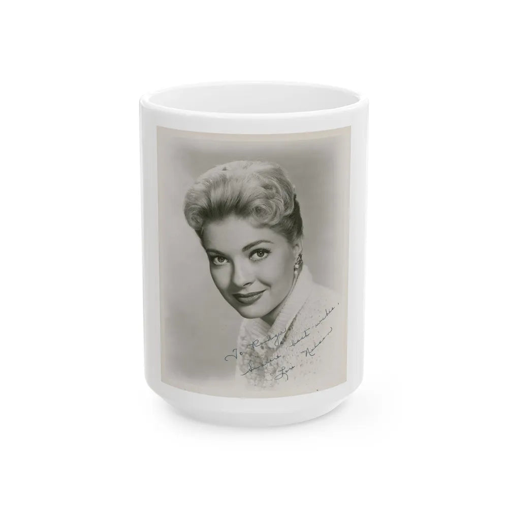 Lori Nelson #160 (Vintage Female Icon) White Coffee Mug-15oz-Go Mug Yourself