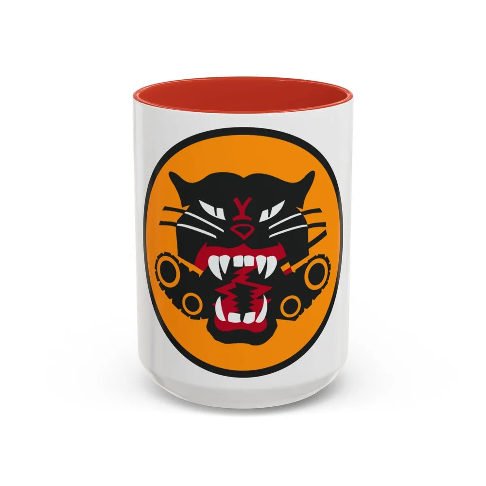 Tank Destroyer Forces (U.S. Army) Accent Coffee Mug-15oz-Red-Go Mug Yourself