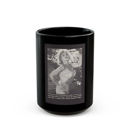 Greta Thyssen #160 - 1 Full Page B&W Photo on Page 38 from BOLD Pocket Mag. Feb. '59 (Vintage Female Icon) Black Coffee Mug-15oz-Go Mug Yourself