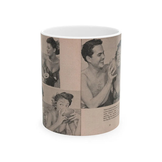 Sheree North #160 - Pages 26 & 27 from 66 PHOTOGRAPHS OF Sheree NORTH U.K. Pocket Mag. (Vintage Female Icon) White Coffee Mug-11oz-Go Mug Yourself