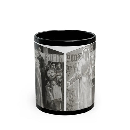 Dawns on Our World at the Crossroads, Cosmopolitan, January 1934 - Black Coffee Mug-11oz-Go Mug Yourself