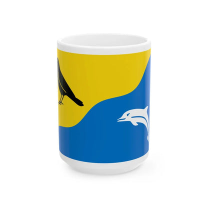 Flag of Tywyn Wales UK - White Coffee Mug-15oz-Go Mug Yourself