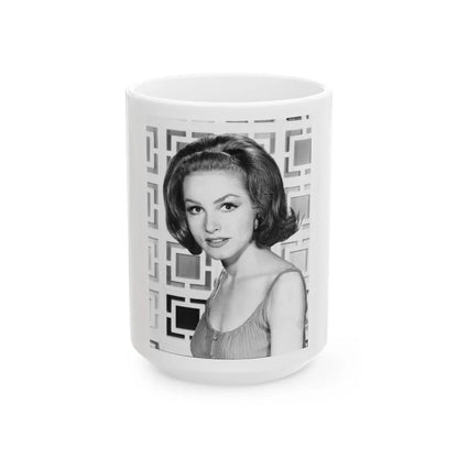 Julie Newmar #257 (Vintage Female Icon) White Coffee Mug-15oz-Go Mug Yourself