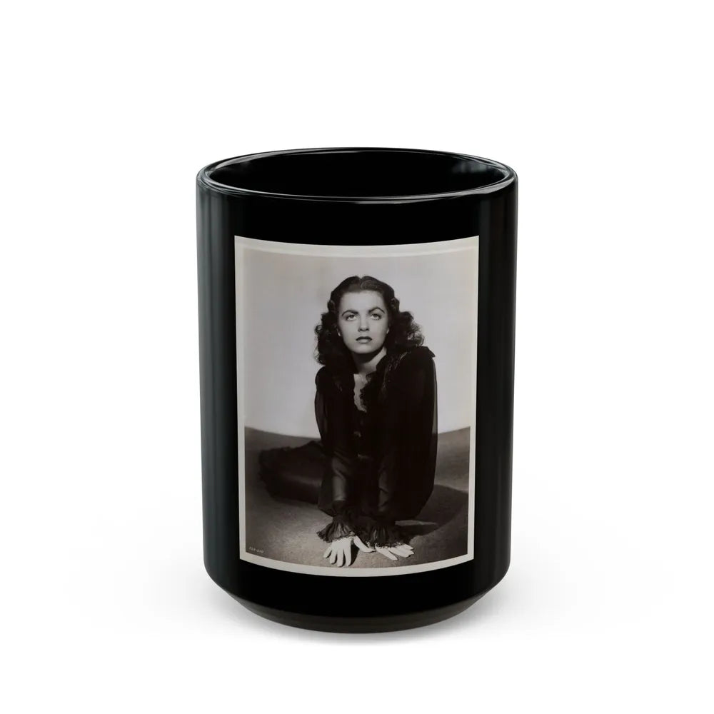 Faith Domergue #148 1 (Vintage Female Icon) Black Coffee Mug-15oz-Go Mug Yourself