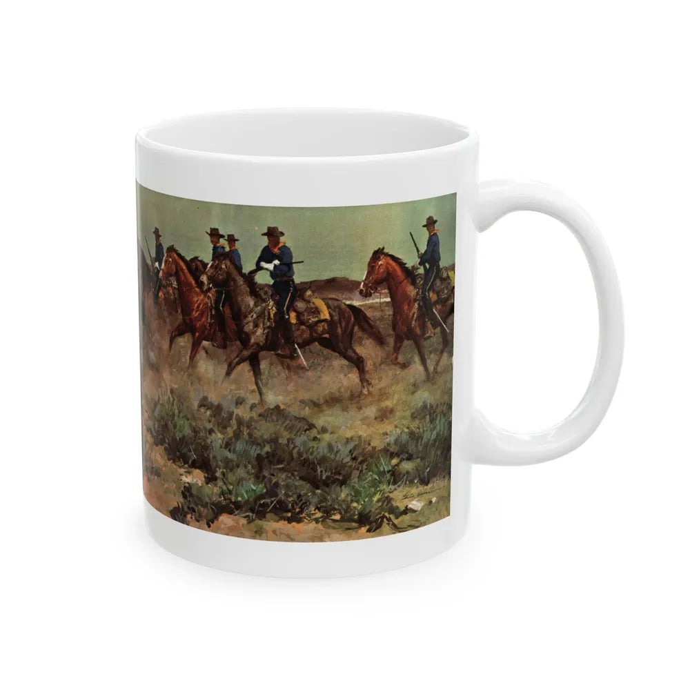 Duty, Collier's, November 22, 1952, Illustration by Donald Teague as Edwin Dawes - White Coffee Mug-Go Mug Yourself