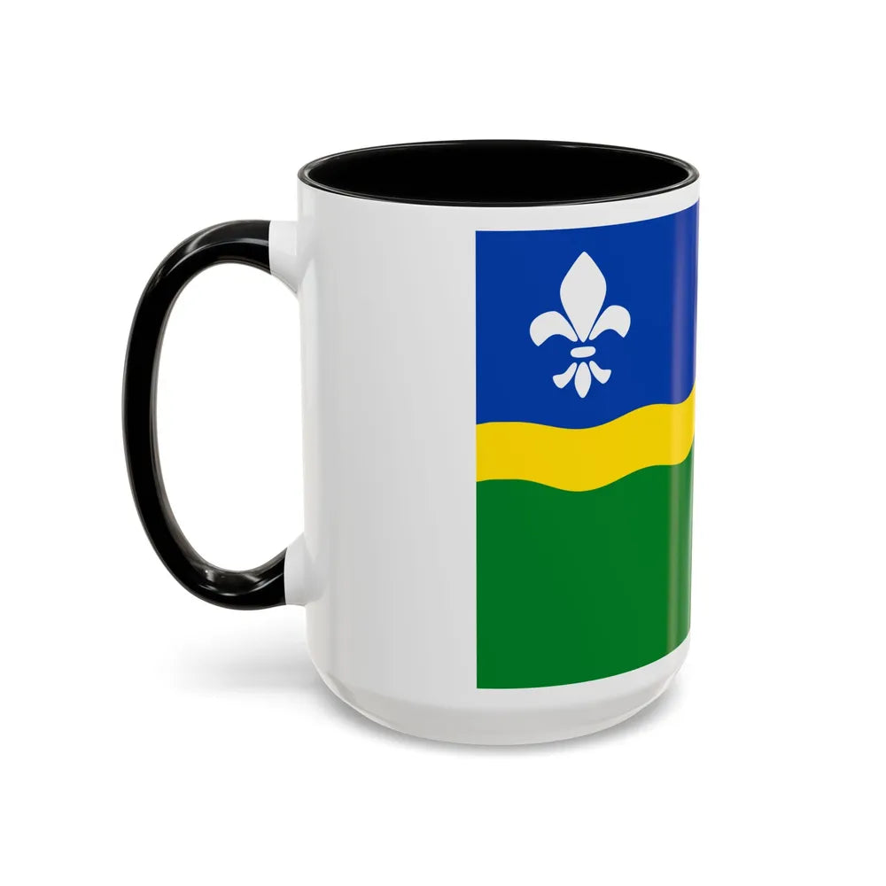 Flag of Flevoland Netherlands - Accent Coffee Mug-Go Mug Yourself