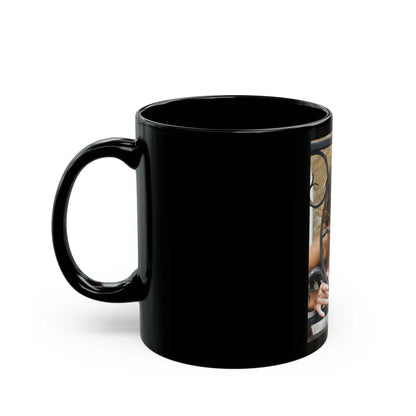 Julie Ege #239 (Vintage Female Icon) Black Coffee Mug-Go Mug Yourself