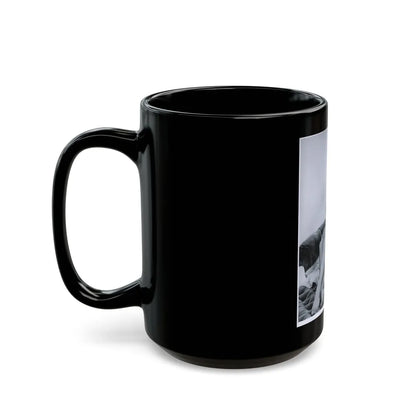 Jennifer Jayne #02 - B&W Full Body Linergie Barefoot Glamour Photo (Vintage Female Icon) Black Coffee Mug-Go Mug Yourself