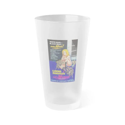 1,000 CONVICTS AND A WOMAN 1971 Movie Poster - Frosted Pint Glass 16oz 16oz Frosted - Go Mug Yourself