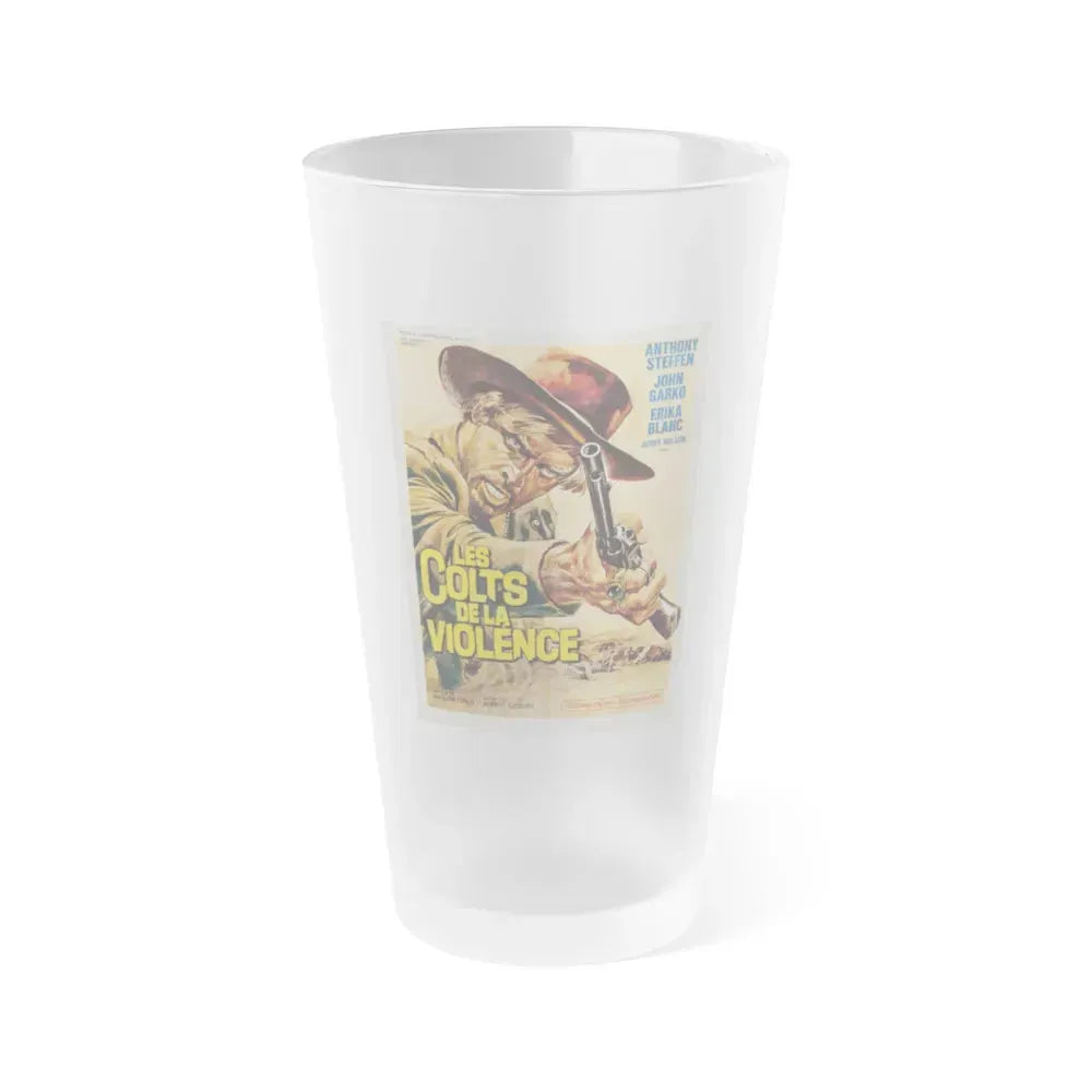 1,000 ON THE BLACK 1966 Movie Poster - Frosted Pint Glass 16oz 16oz Frosted - Go Mug Yourself