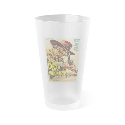 1,000 ON THE BLACK 1966 Movie Poster - Frosted Pint Glass 16oz 16oz Frosted - Go Mug Yourself