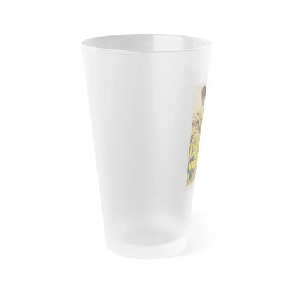 1,000 ON THE BLACK 1966 Movie Poster - Frosted Pint Glass 16oz - Go Mug Yourself