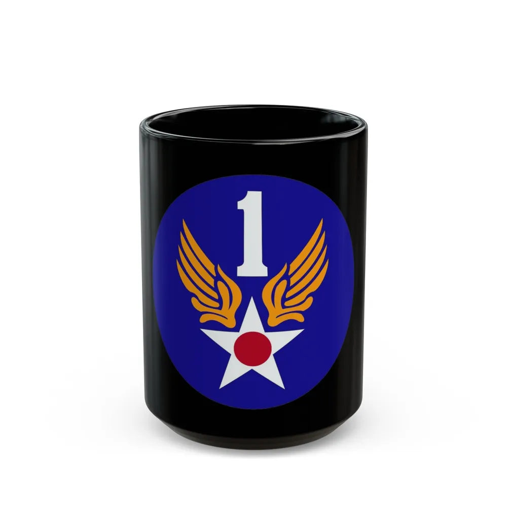 1 Air Force (U.S. Army) Black Coffee Mug-15oz-Go Mug Yourself