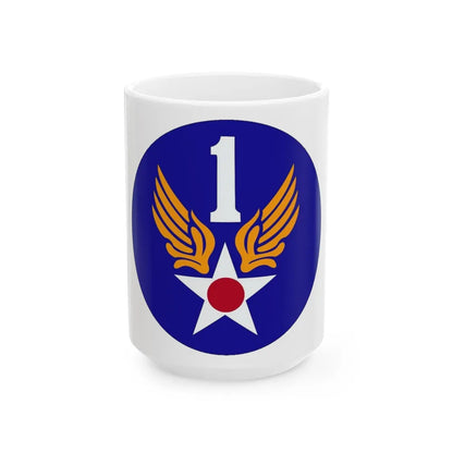 1 Air Force (U.S. Army) White Coffee Mug-15oz-Go Mug Yourself