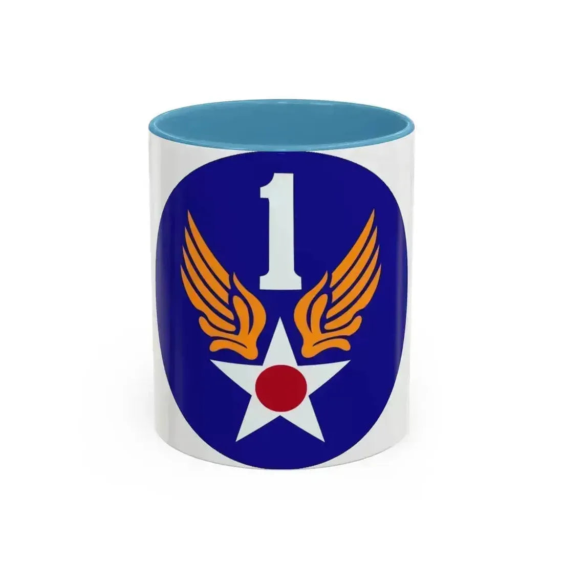 1 Air Force (U.S. Army) Accent Coffee Mug - Go Mug Yourself