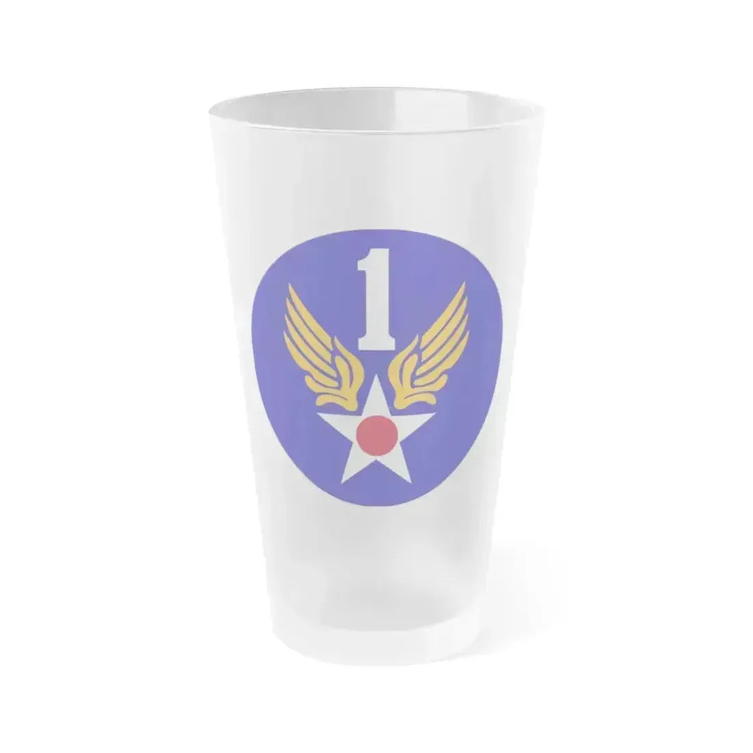 1 Air Force (U.S. Army) Frosted Pint Glass 16oz Default Title - Go Mug Yourself
