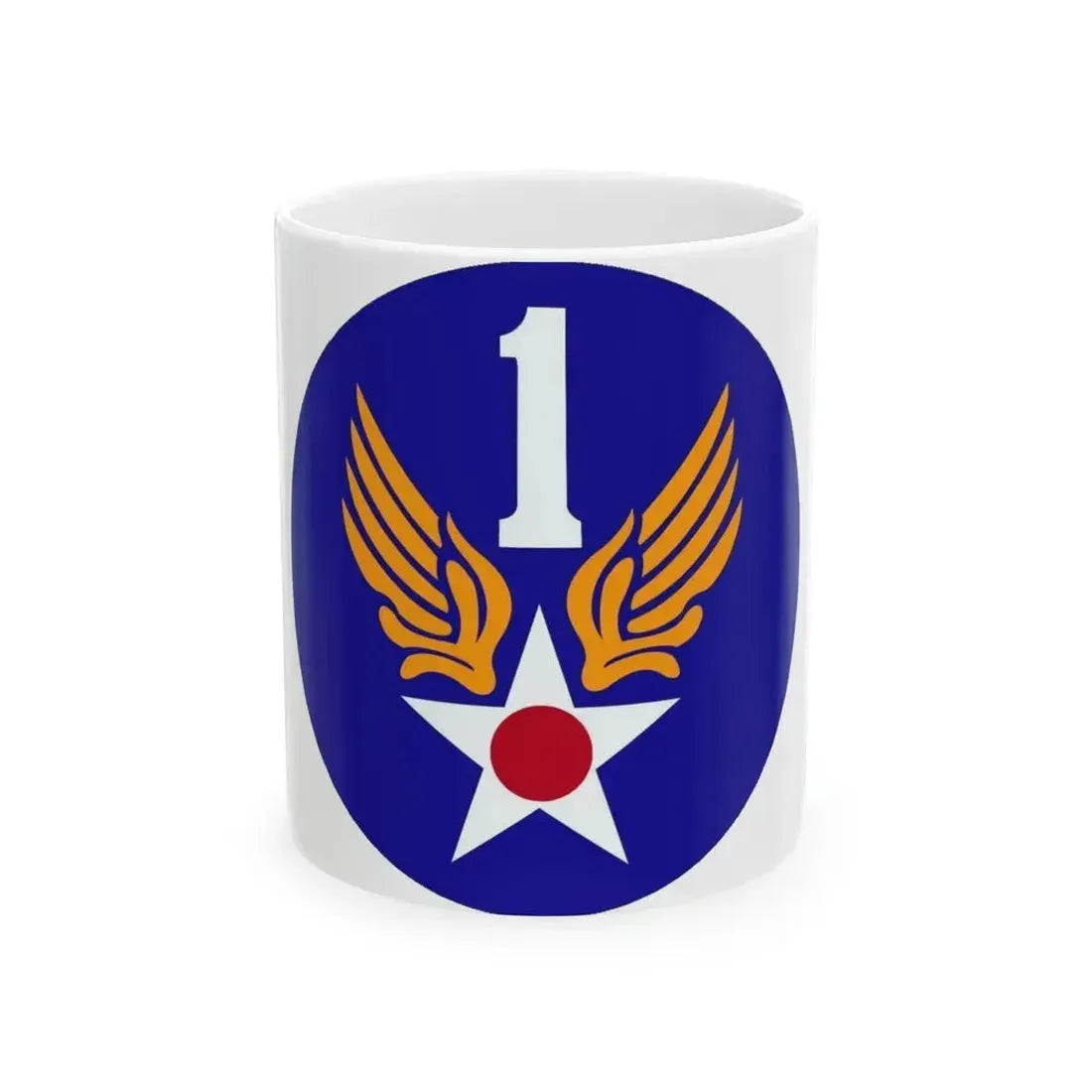 1 Air Force (U.S. Army) White Coffee Mug 11oz - Go Mug Yourself