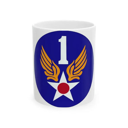 1 Air Force (U.S. Army) White Coffee Mug 11oz - Go Mug Yourself