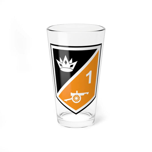 1 Artillery Regiment (Ireland) (Coat of Arms) Pint Glass 16oz 16oz - Go Mug Yourself