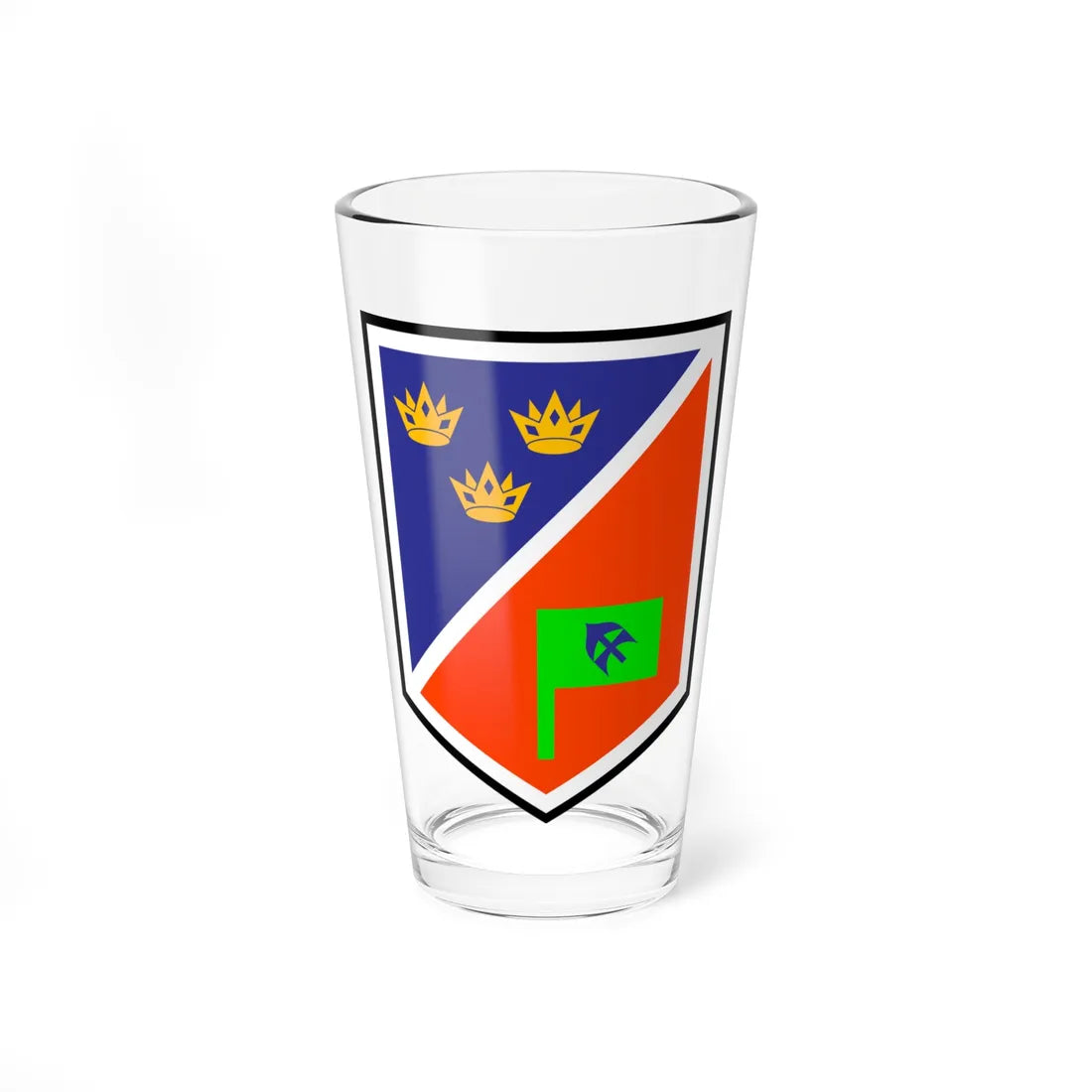 1 Brigade Headquarters (Ireland) (Coat of Arms) Pint Glass 16oz 16oz - Go Mug Yourself