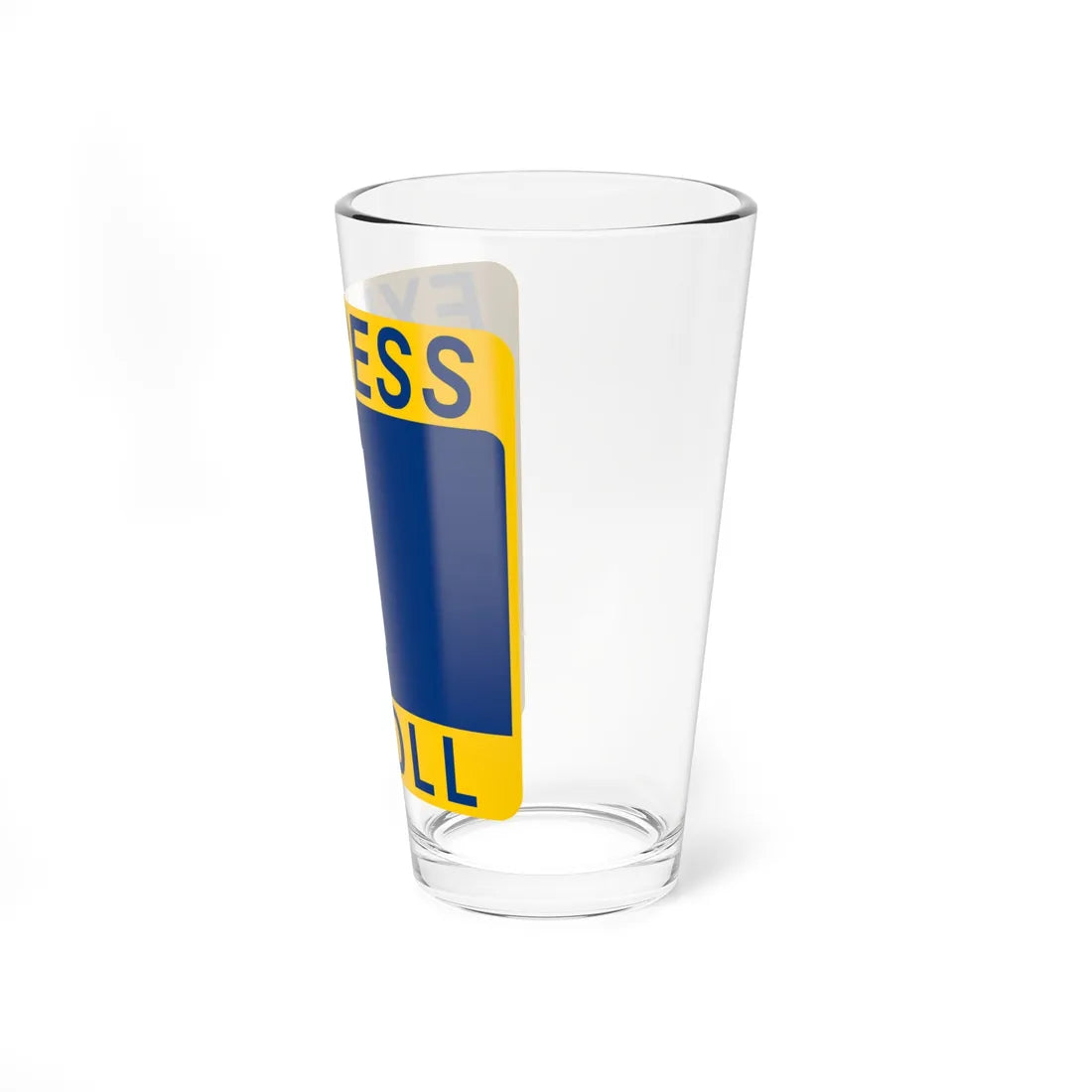 1 Express Lane free (Texas) (Road Sign) Pint Glass 16oz - Go Mug Yourself