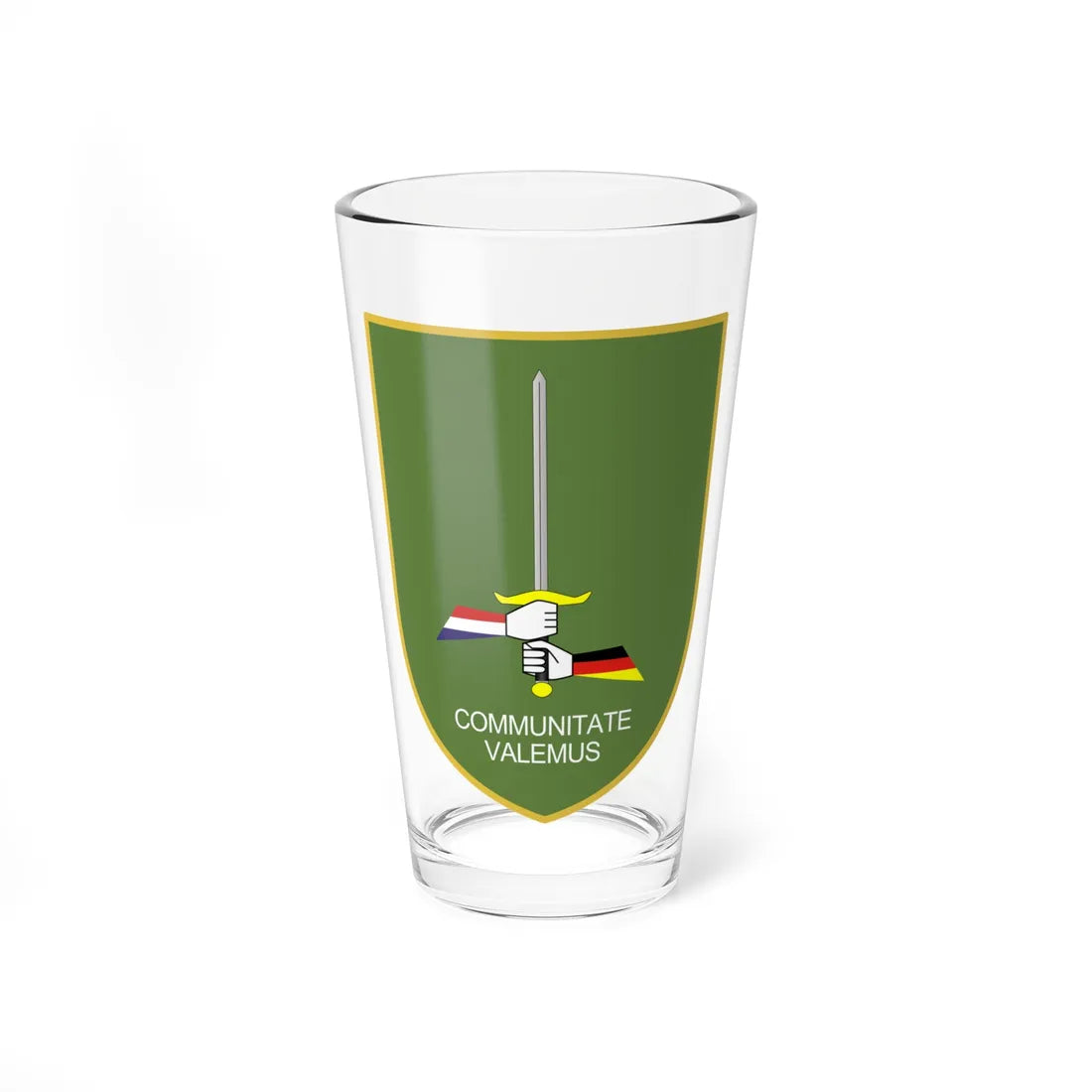 1 GE-NL Corps (Germany) (Coat of Arms) Pint Glass 16oz 16oz - Go Mug Yourself