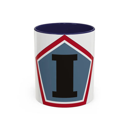 1 Group (U.S. Army) Accent Coffee Mug-11oz-Navy-Go Mug Yourself