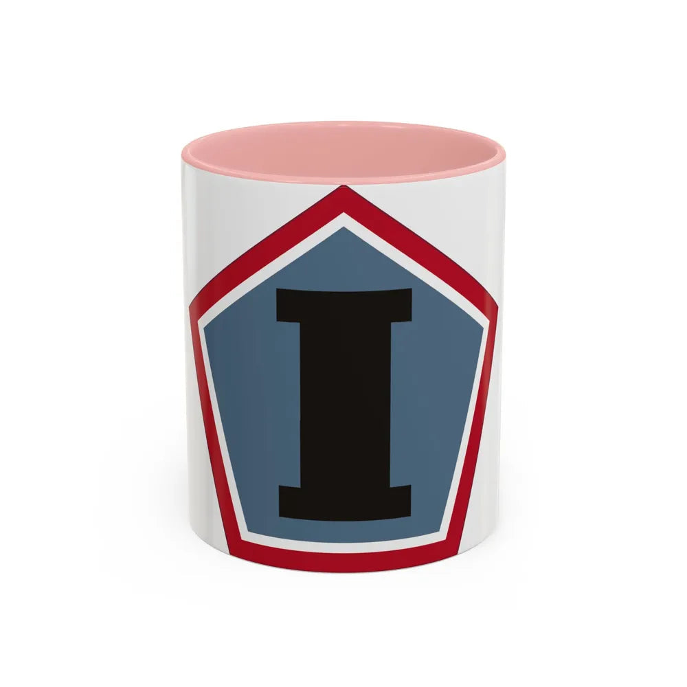 1 Group (U.S. Army) Accent Coffee Mug-11oz-Pink-Go Mug Yourself