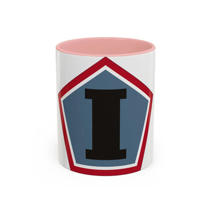 1 Group (U.S. Army) Accent Coffee Mug-11oz-Pink-Go Mug Yourself