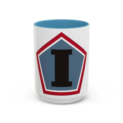 1 Group (U.S. Army) Accent Coffee Mug-15oz-Light Blue-Go Mug Yourself