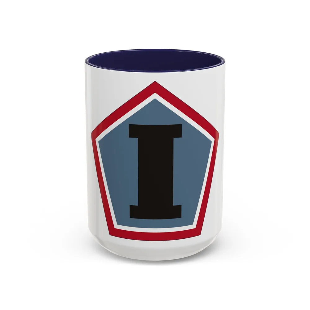 1 Group (U.S. Army) Accent Coffee Mug-15oz-Navy-Go Mug Yourself