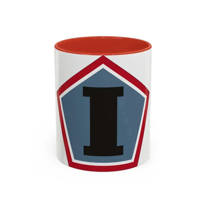 1 Group (U.S. Army) Accent Coffee Mug 11oz Red - Go Mug Yourself