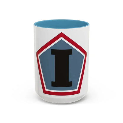 1 Group (U.S. Army) Accent Coffee Mug 15oz Light Blue - Go Mug Yourself