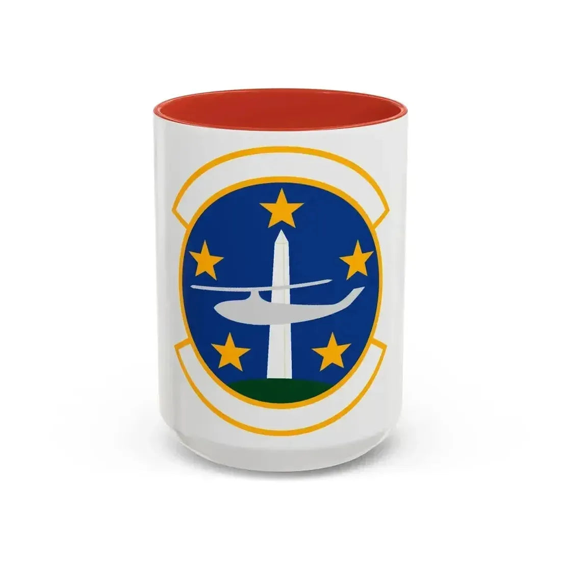 1 Helicopter Squadron (U.S. Air Force) Accent Coffee Mug 15oz Red - Go Mug Yourself