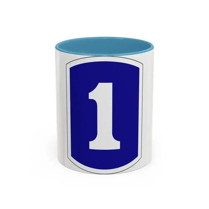 1 Infantry Brigade (U.S. Army) Accent Coffee Mug 11oz Light Blue - Go Mug Yourself