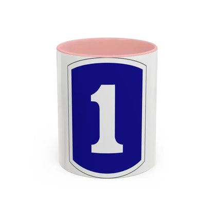 1 Infantry Brigade (U.S. Army) Accent Coffee Mug 11oz Pink - Go Mug Yourself