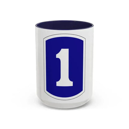 1 Infantry Brigade (U.S. Army) Accent Coffee Mug 15oz Navy - Go Mug Yourself