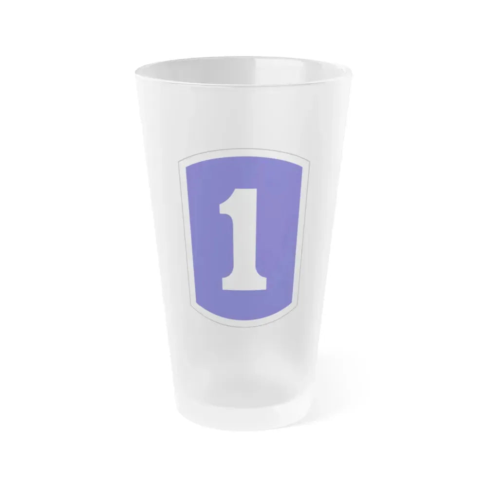 1 Infantry Brigade (U.S. Army) Frosted Pint Glass 16oz Default Title - Go Mug Yourself