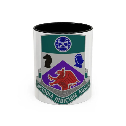 1 Information Operations Battalion (U.S. Army) Accent Coffee Mug 11oz Black - Go Mug Yourself