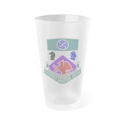 1 Information Operations Battalion (U.S. Army) Frosted Pint Glass 16oz Default Title - Go Mug Yourself