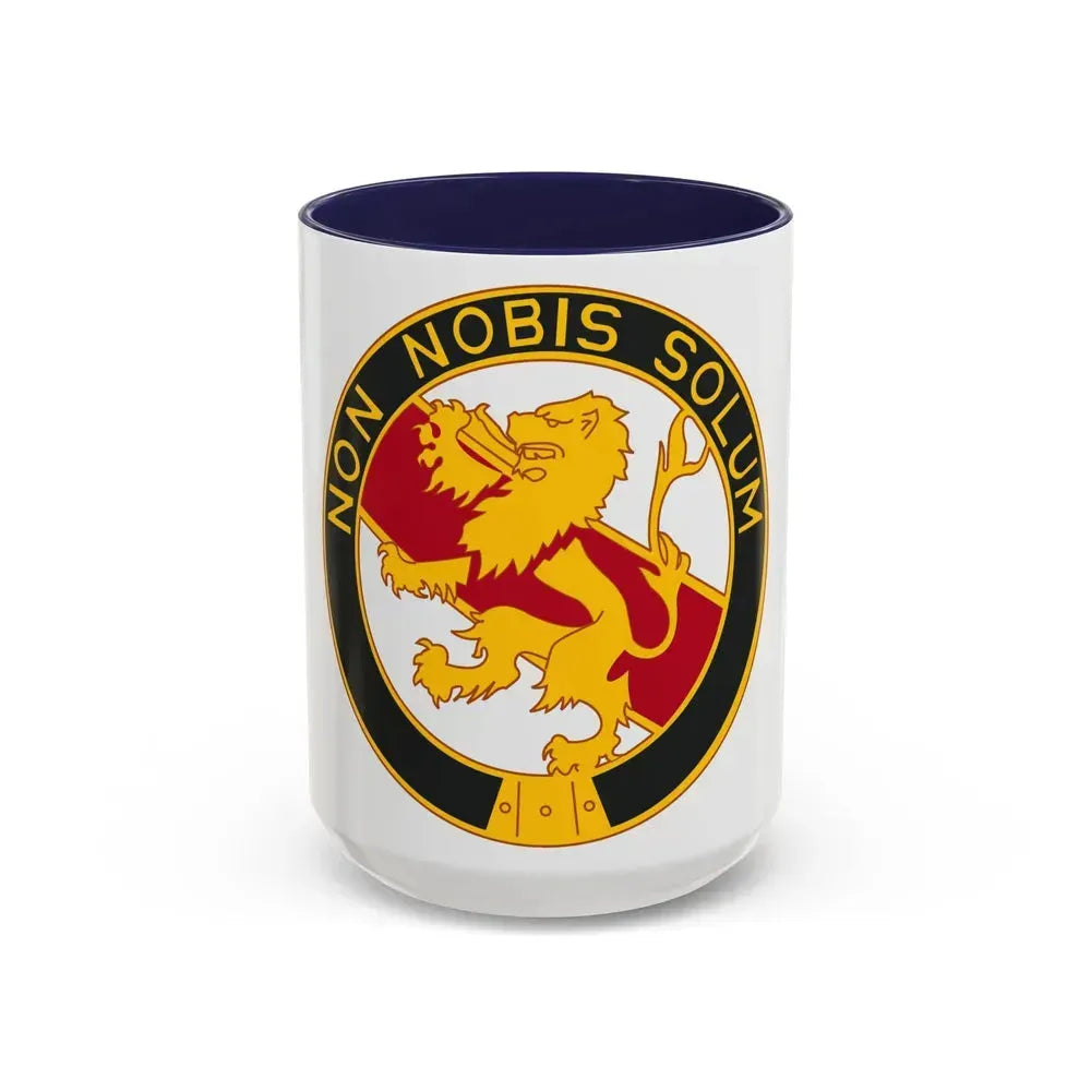 1 Maintenance Company (U.S. Army) Accent Coffee Mug 15oz Navy - Go Mug Yourself