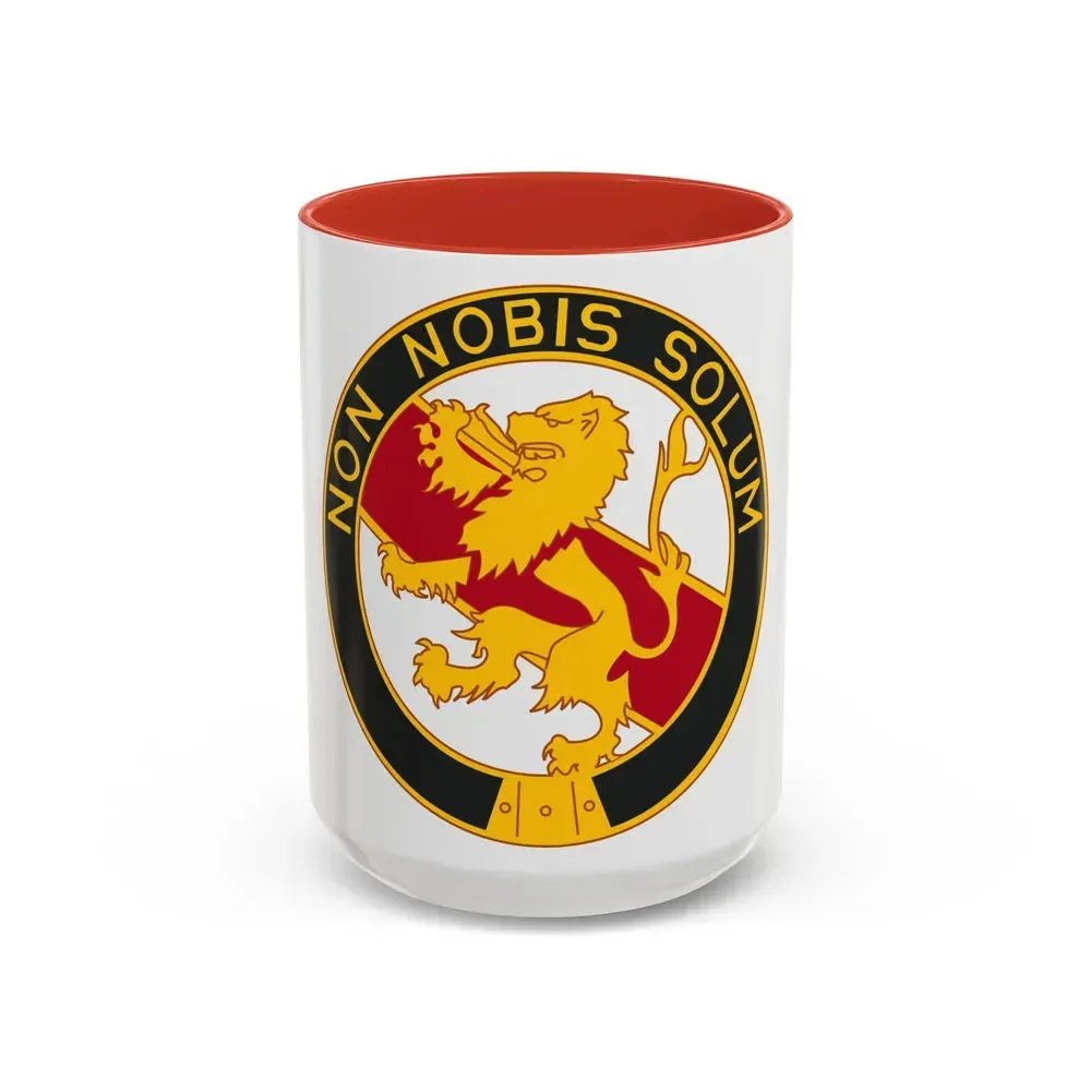 1 Maintenance Company (U.S. Army) Accent Coffee Mug 15oz Red - Go Mug Yourself