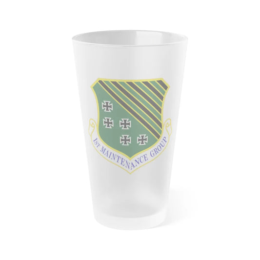 1 Maintenance Group ACC (U.S. Air Force) Frosted Pint Glass 16oz-16oz-Frosted-Go Mug Yourself