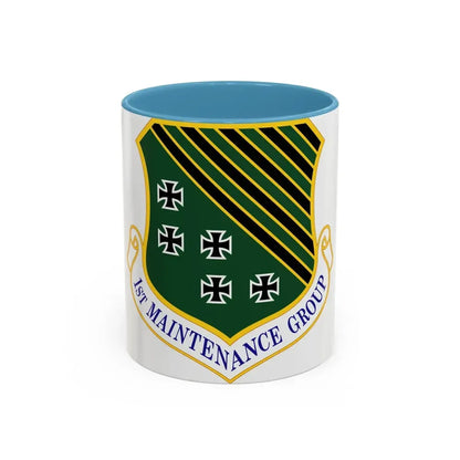 1 Maintenance Group ACC (U.S. Air Force) Accent Coffee Mug 11oz Light Blue - Go Mug Yourself