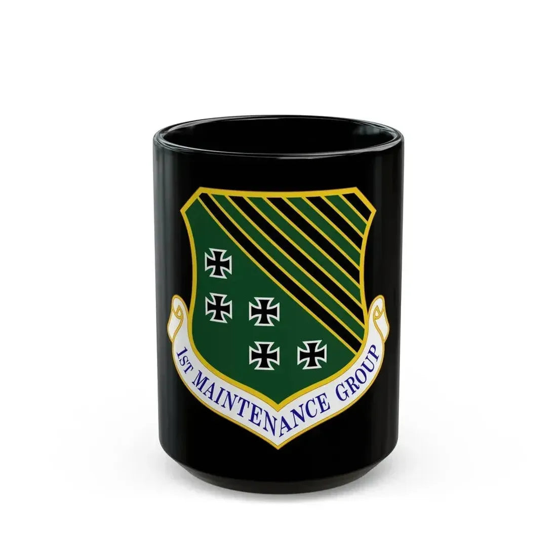 1 Maintenance Group ACC (U.S. Air Force) Black Coffee Mug 15oz - Go Mug Yourself