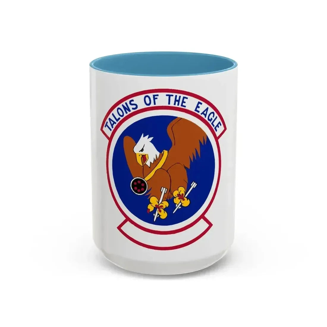 1 Munitions Squadron ACC (U.S. Air Force) Accent Coffee Mug 15oz Light Blue - Go Mug Yourself